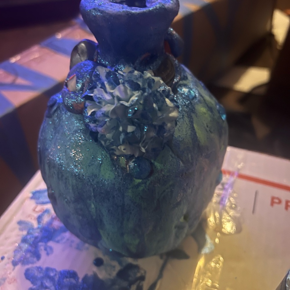 Hand Crafted Fairy/Witch Bottle! Adorned with Crystals, Gemstones, & More!